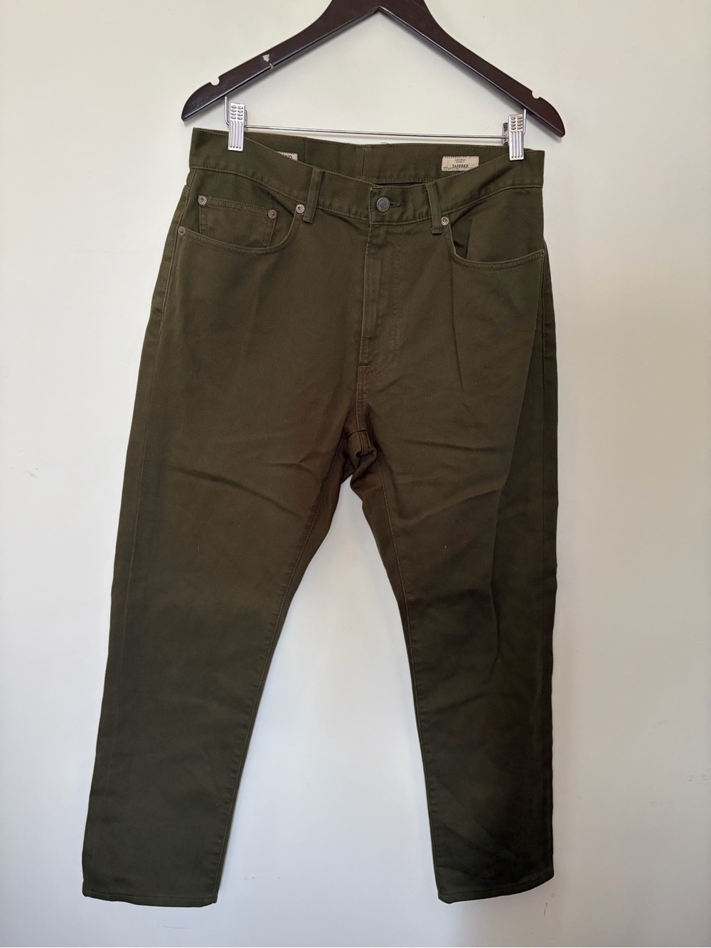 OOBE Brand Tapered Olive Green Pants - Size 33/30